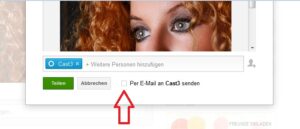 Google Post mit EMail Nachricht