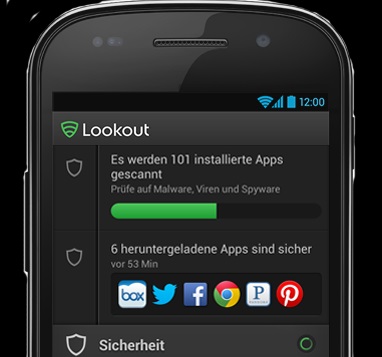 Lookout Virenschutz Smarphone