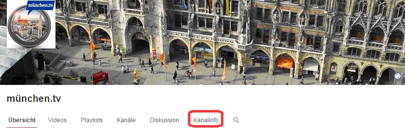 YouTube Kanal erstellen und Kanalinfo erfassen