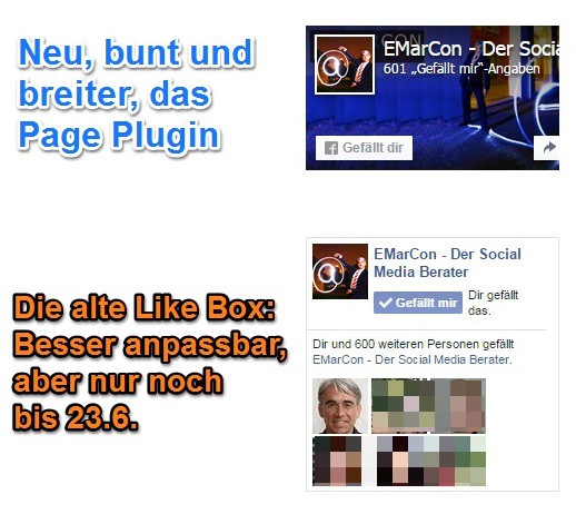 Page Plugin ersetzt Like Box