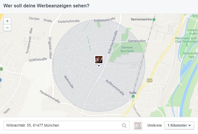 Facebook Local Ads Umgebung