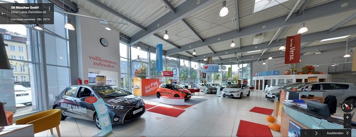 Google Panoramabild Autohaus