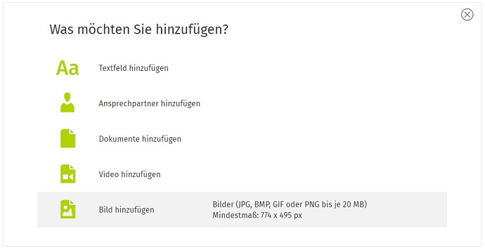 Neue Xing Business Seiten einrichten