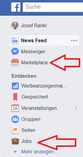 Stellenangebote auf Facebook finden