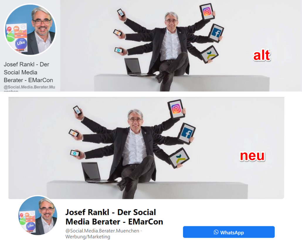 Neues Facebook Design anpassen Titelbild