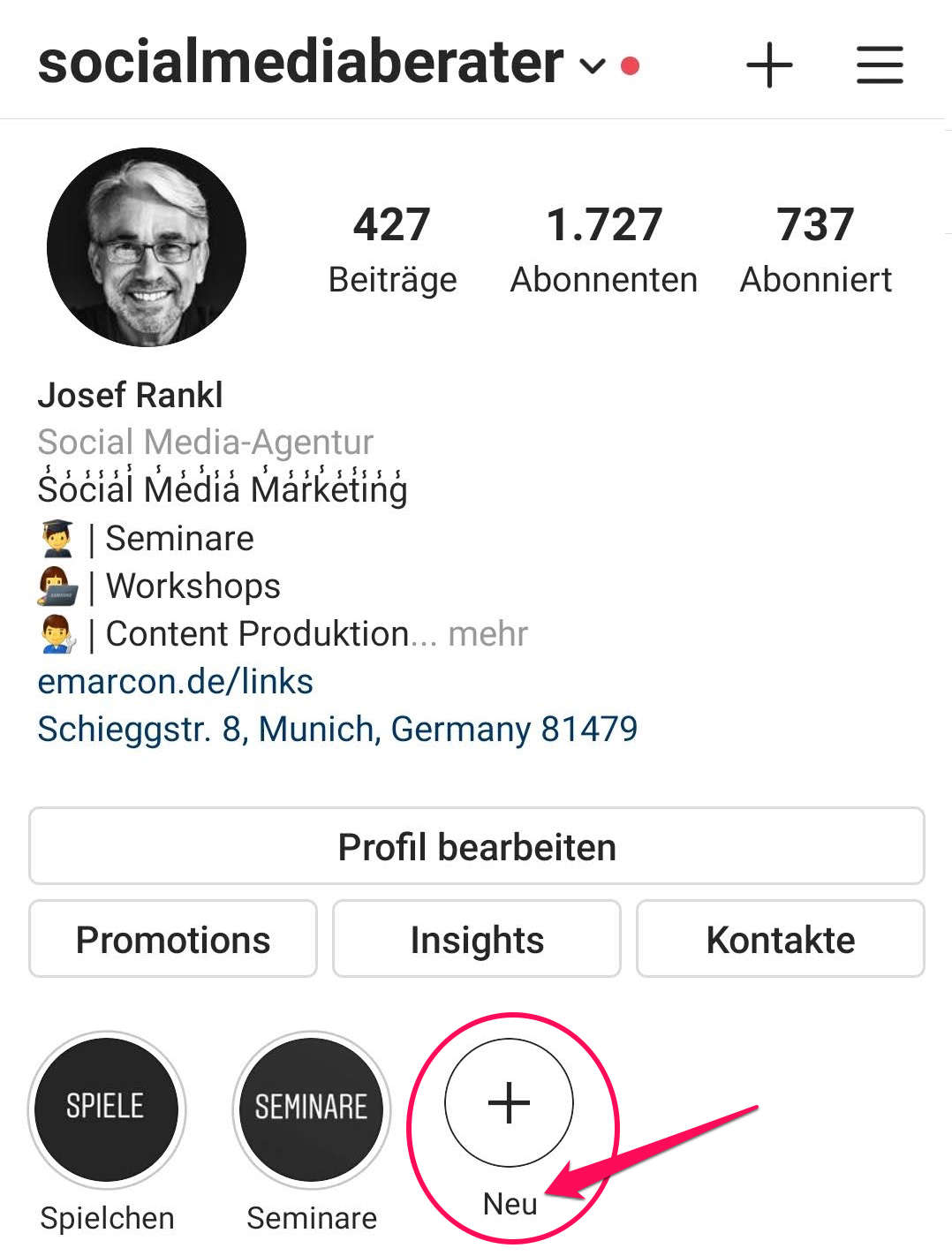 Instagram Hack Highlight Story