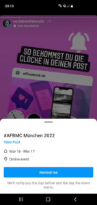 Social Media Veranstaltung erstellen auf Instagram