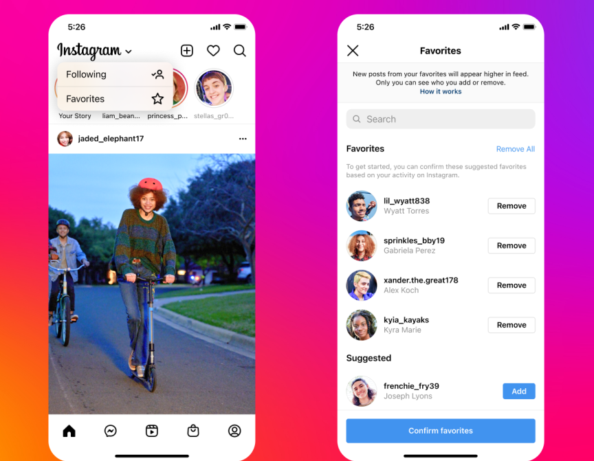 Instagram Feed optmieren