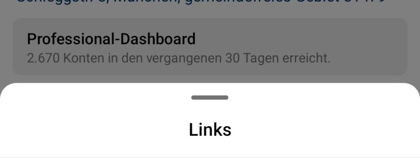 Instagram mit 5 Links