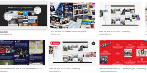 Social Media Wall einsetzen